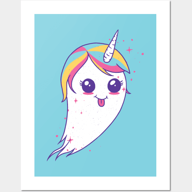 Unicorn Ghost Wall Art by LR_Collections